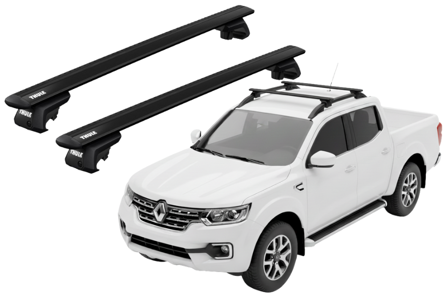 Barras THULE EVO WingBar para camioneta RENAULT Alaskan desde 2018 - 2020 negro