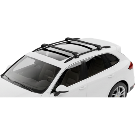 Barras THULE EDGE Flush para autos PORSCHE Cayenne 2010 a 2017 negro