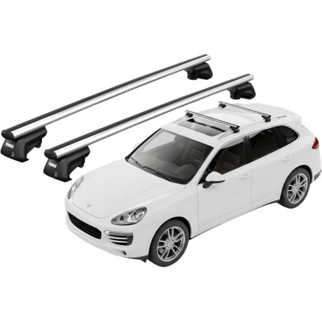 Barras THULE SmartRack XT AluBar para autos PORSCHE Cayenne 2010 a 2017