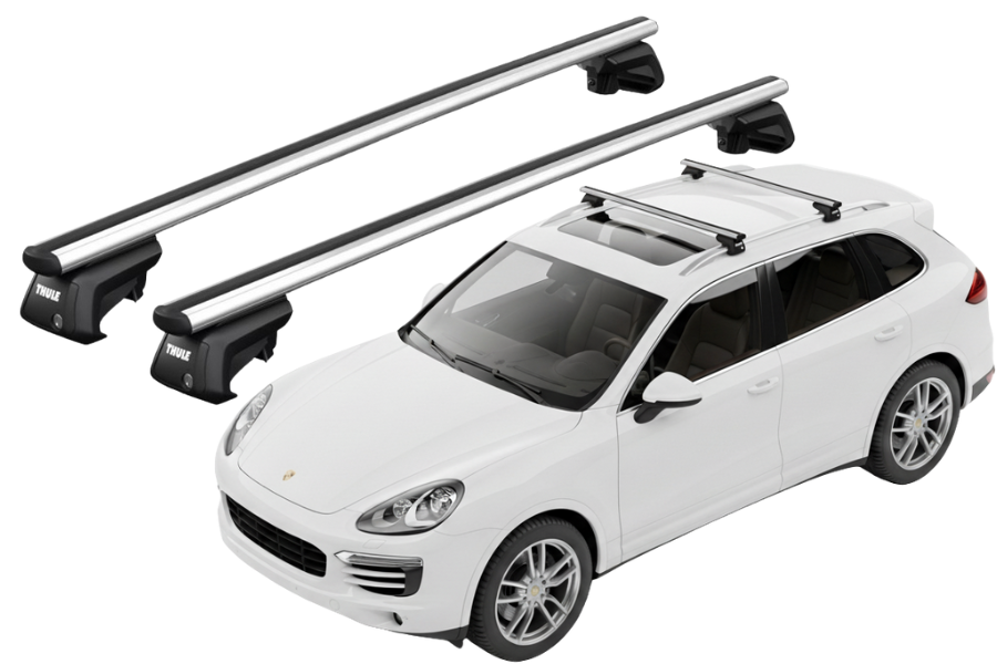 Barras THULE SmartRack XT AluBar para autos PORSCHE Cayenne 2010 a 2017