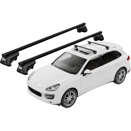 Barras THULE EVO SquareBar para autos PORSCHE Cayenne 2010 a 2017