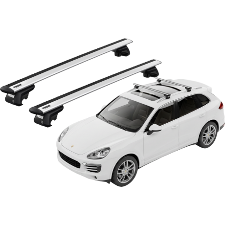 Barras THULE EVO WingBar para autos PORSCHE Cayenne 2010 a 2017
