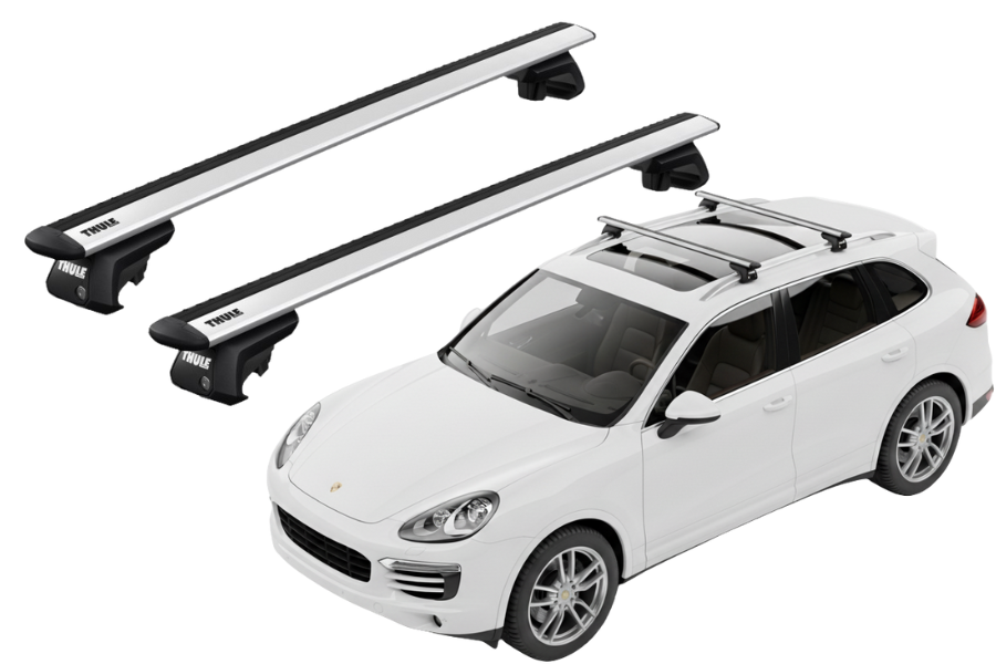 Barras THULE EVO WingBar para autos PORSCHE Cayenne 2010 a 2017