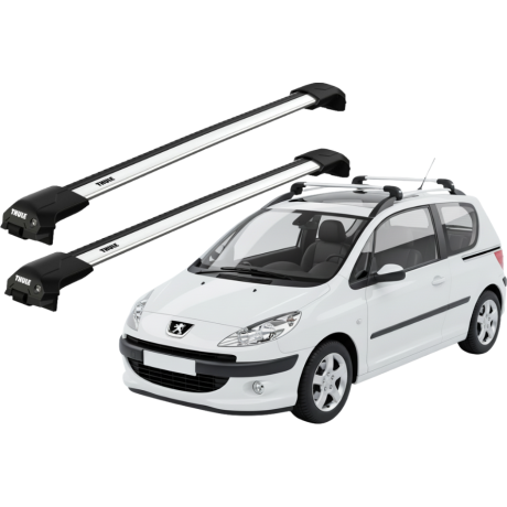 Barras THULE EDGE Flush para autos PEUGEOT 1007 2005 a 2009