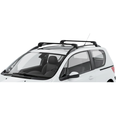 Barras THULE EDGE Flush para autos PEUGEOT 1007 2005 a 2009 negro
