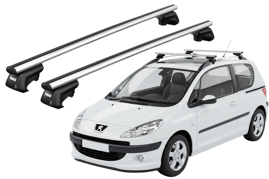Barras THULE SmartRack XT AluBar para autos PEUGEOT 1007 2005 a 2009