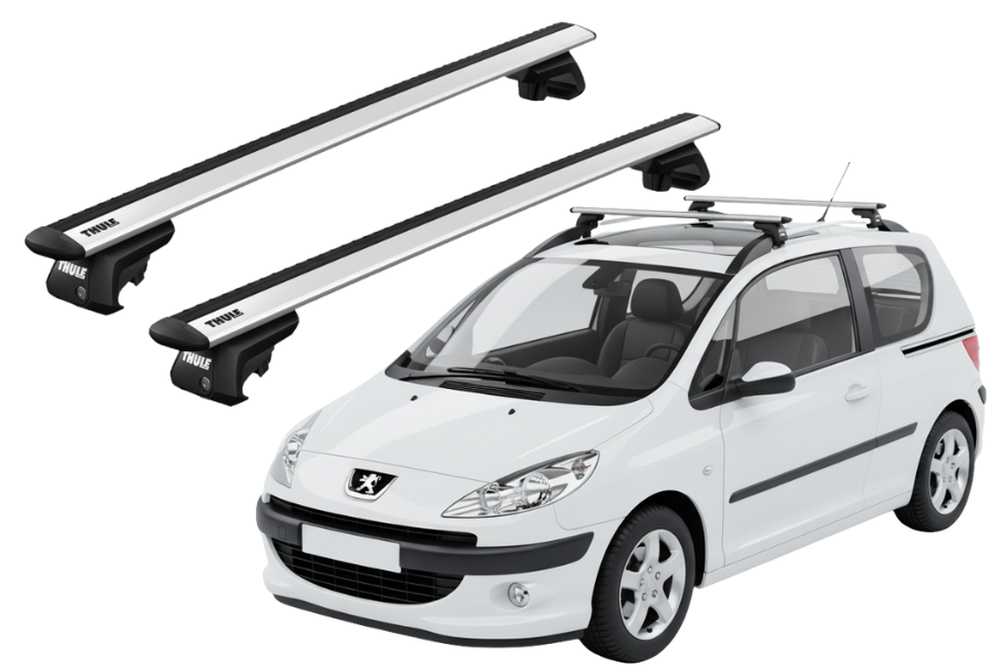 Barras THULE EVO WingBar para autos PEUGEOT 1007 2005 a 2009