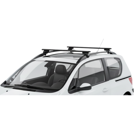Barras THULE EVO WingBar para autos PEUGEOT 1007 2005 a 2009 negro