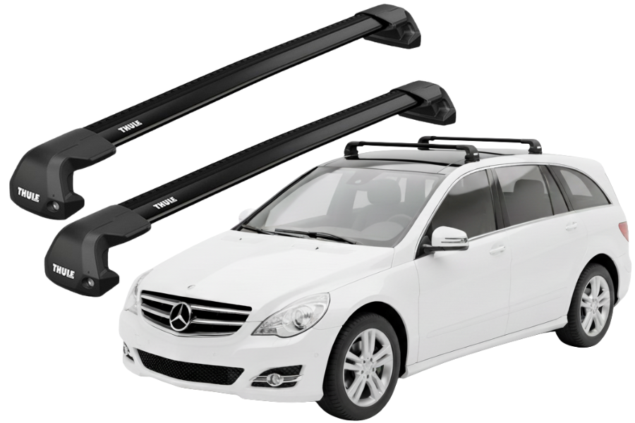 Barras THULE EDGE Flush para autos SUBARU XV 2012 a 2015 negro