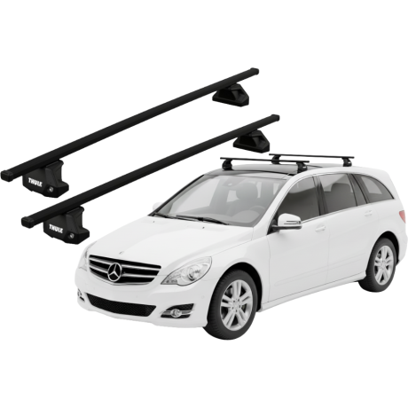 Barras THULE EVO SquareBar para autos MERCEDES BENZ R-Class (W251) 2006 a 2015