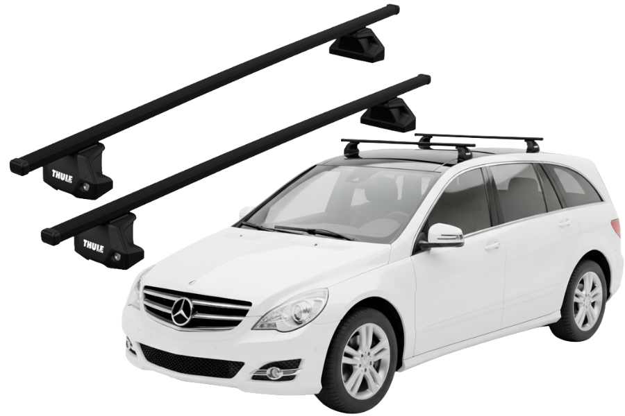 Barras THULE EVO SquareBar para autos MERCEDES BENZ R-Class (W251) 2006 a 2015
