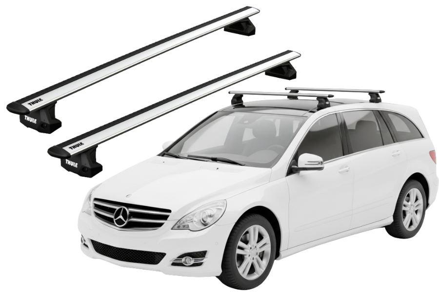 Barras THULE EVO WingBar para autos MERCEDES BENZ R-Class (W251) 2006 a 2015