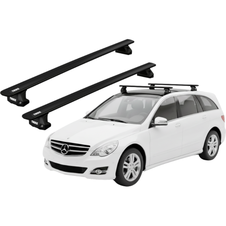 Barras THULE EVO WingBar para autos MERCEDES BENZ R-Class (W251) 2006 a 2015 negro