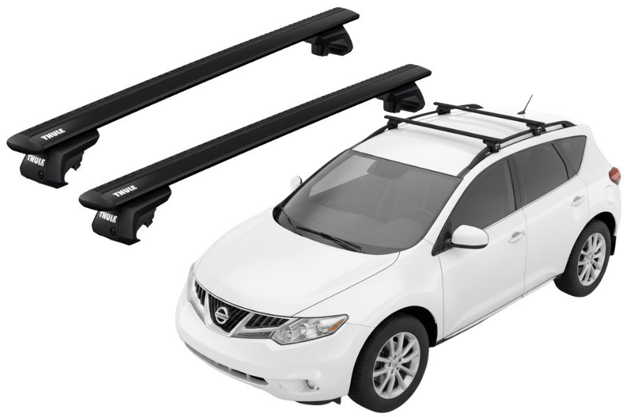 Barras THULE EVO WingBar para autos NISSAN Murano 2003 a 2014 negro