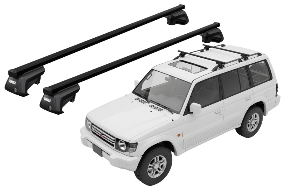 Barras THULE SmartRack XT para autos MITSUBISHI Montero 1991 a 2000