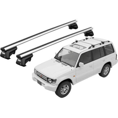 Barras THULE SmartRack XT AluBar para autos MITSUBISHI Montero 1991 a 2000