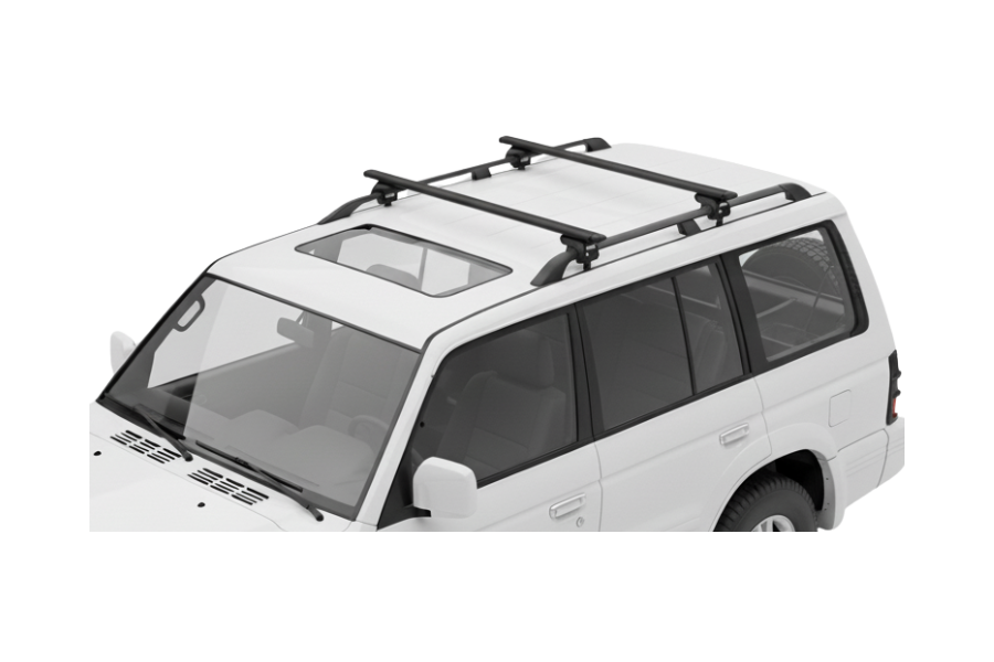 Barras THULE EVO WingBar para autos MITSUBISHI Montero 1991 a 2000 negro