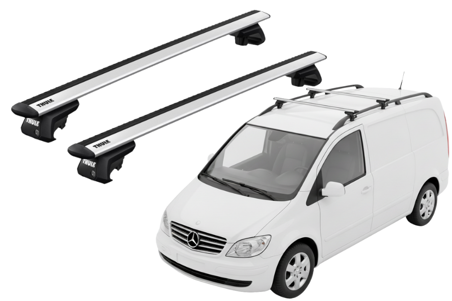 Barras THULE EVO WingBar para autos MERCEDES BENZ Vaneo 2002 a 2005