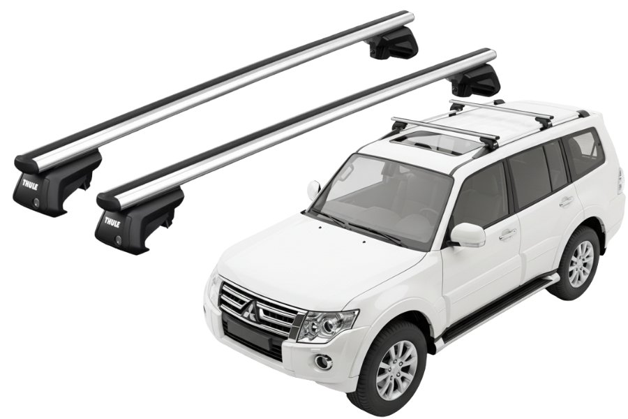 Barras THULE SmartRack XT AluBar para autos MITSUBISHI Montero desde 2007 - 2020