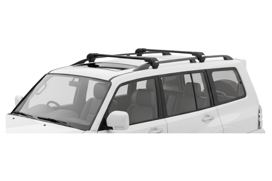 Barras THULE EDGE Flush para autos MITSUBISHI Montero 2005 a 2006 negro