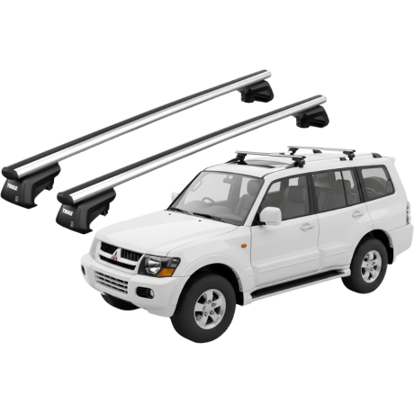 Barras THULE SmartRack XT AluBar para autos MITSUBISHI Montero 2005 a 2006