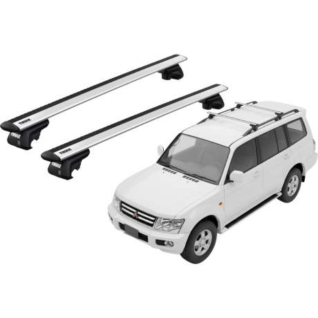 Barras THULE EVO WingBar para autos MITSUBISHI Montero 1999 a 2006