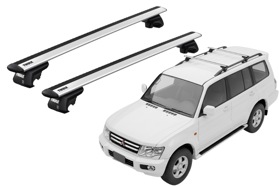 Barras THULE EVO WingBar para autos MITSUBISHI Montero 1999 a 2006