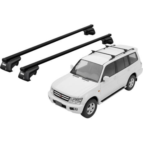 Barras THULE EVO SquareBar para autos MITSUBISHI Montero 1999 a 2006