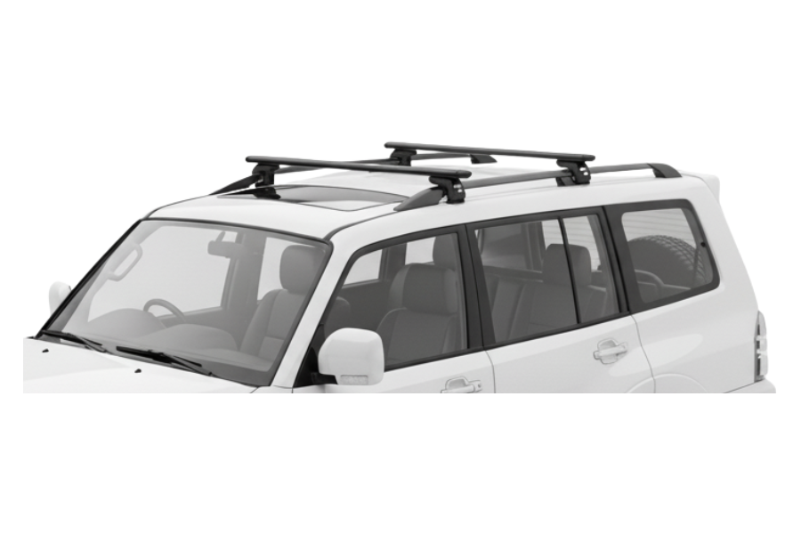 Barras THULE EVO WingBar para autos MITSUBISHI Montero 2005 a 2006 negro