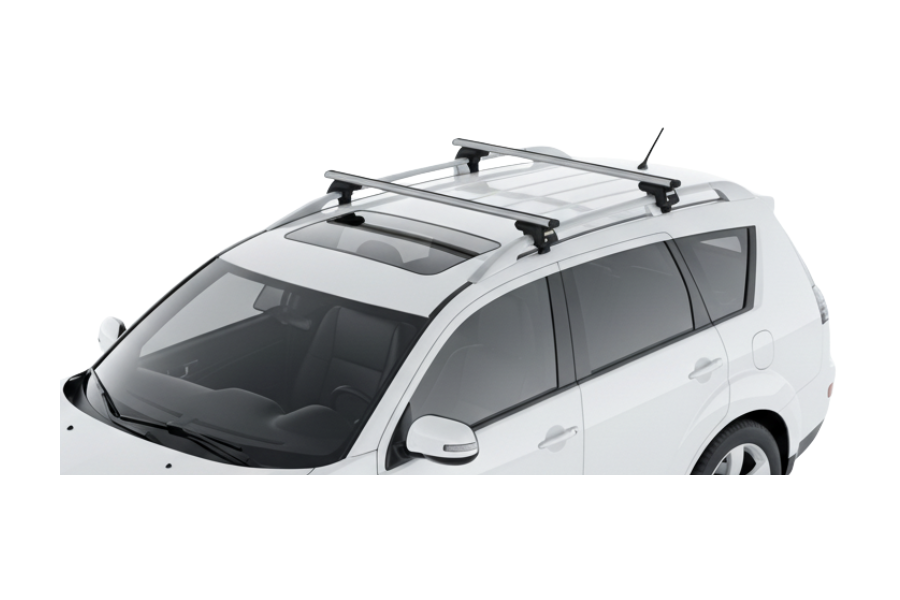 Barras THULE SmartRack XT AluBar para autos MITSUBISHI Outlander 2006 a 2012