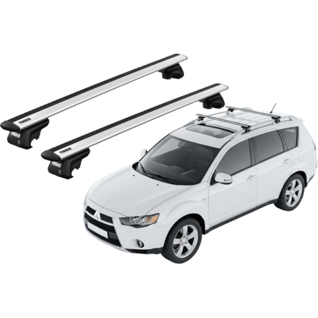 Barras THULE EVO WingBar para autos MITSUBISHI Outlander 2006 a 2012