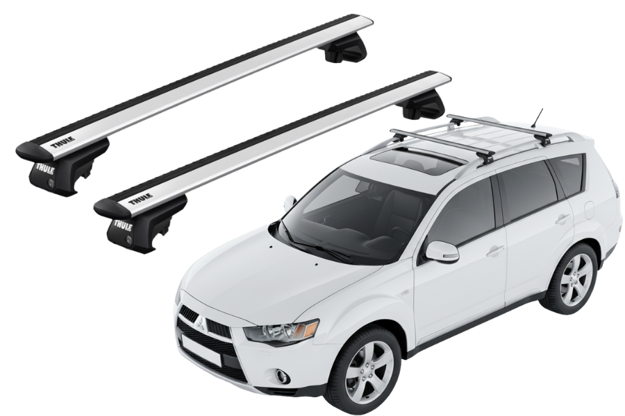Barras THULE EVO WingBar para autos MITSUBISHI Outlander 2006 a 2012