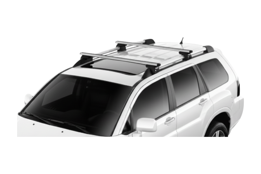 Barras THULE SmartRack XT AluBar para autos MITSUBISHI Endeavor 2006 a 2011