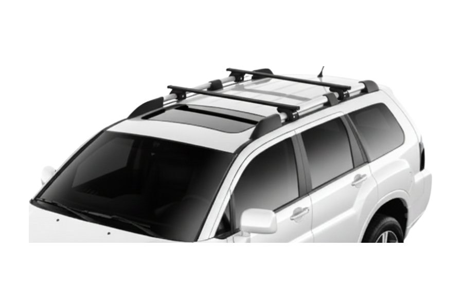 Barras THULE EVO SquareBar para autos MITSUBISHI Endeavor 2006 a 2011