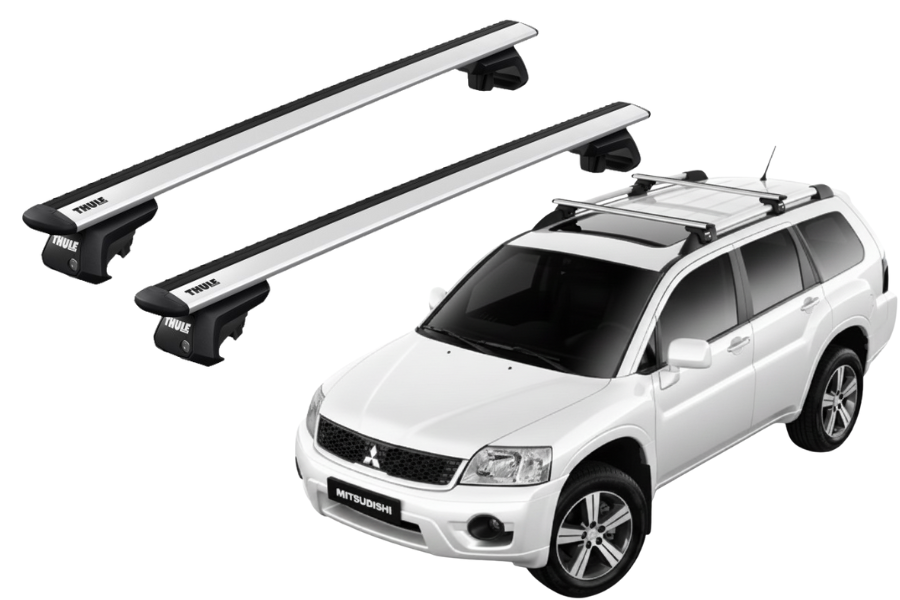 Barras THULE EVO WingBar para autos MITSUBISHI Endeavor 2006 a 2011