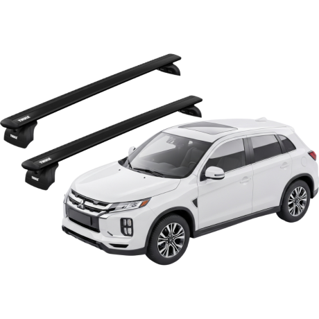 Barras THULE WingBar para autos MITSUBISHI ASX desde 2010 al 2022 negro