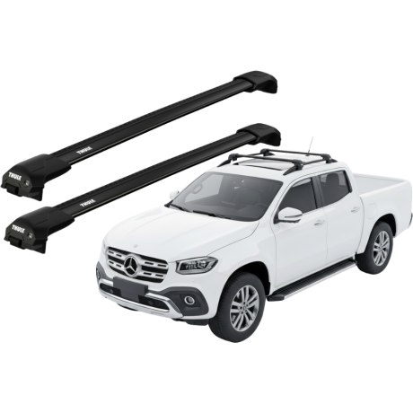 Barras THULE EDGE Flush para camioneta MERCEDES BENZ X-Class desde 2018-2020 negro