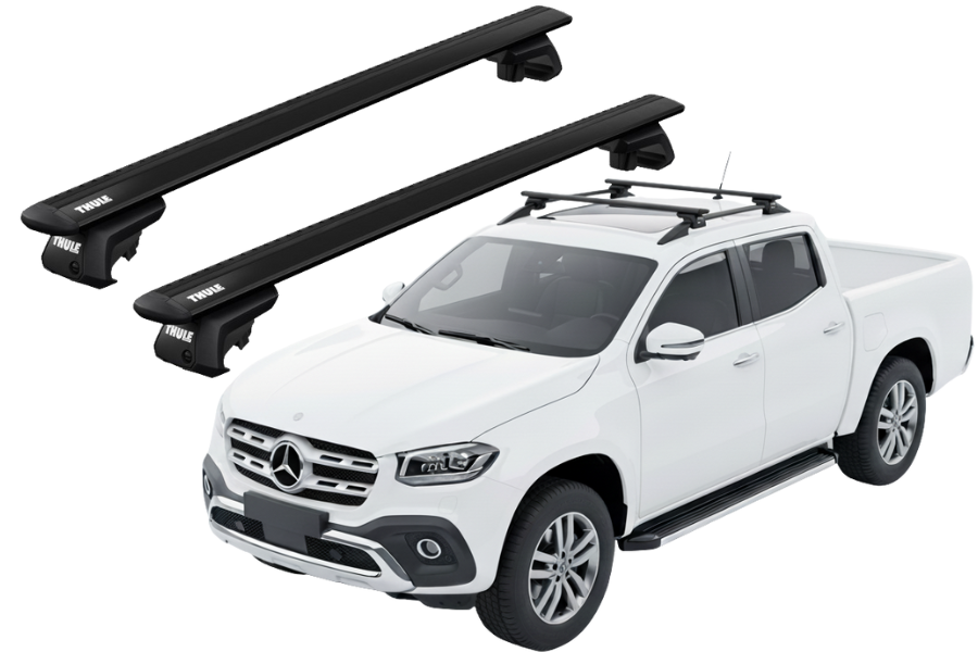 Barras THULE EVO WingBar para camioneta MERCEDES BENZ X-Class desde 2018-2020 negro