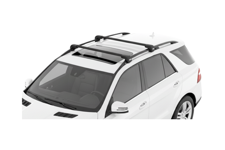 Barras THULE EDGE Flush para autos MERCEDES BENZ M-Class (W166) 2012 a 2015 negro