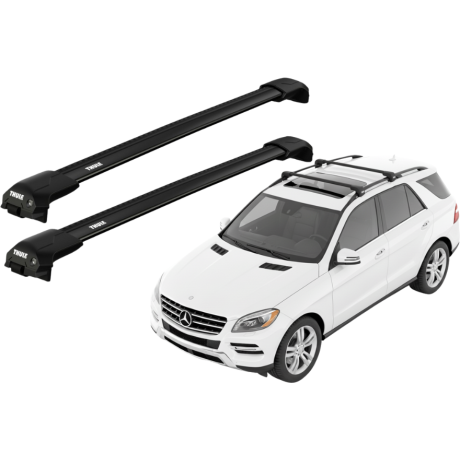 Barras THULE EDGE Flush para autos MERCEDES BENZ M-Class (W166) 2012 a 2015 negro