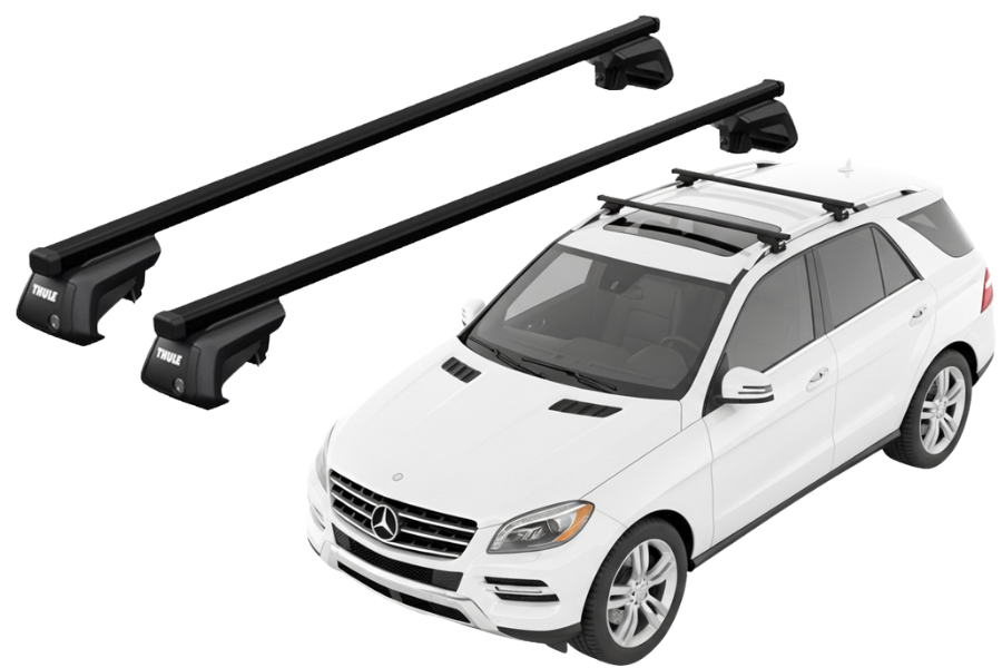 Barras THULE SmartRack XT para autos MERCEDES BENZ M-Class (W166) 2012 a 2015