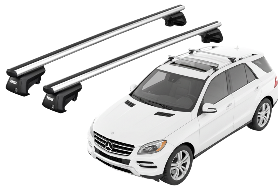 Barras THULE SmartRack XT AluBar para autos MERCEDES BENZ M-Class (W166) 2012 a 2015