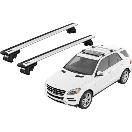 Barras THULE EVO WingBar para autos MERCEDES BENZ M-Class (W166) 2012 a 2015