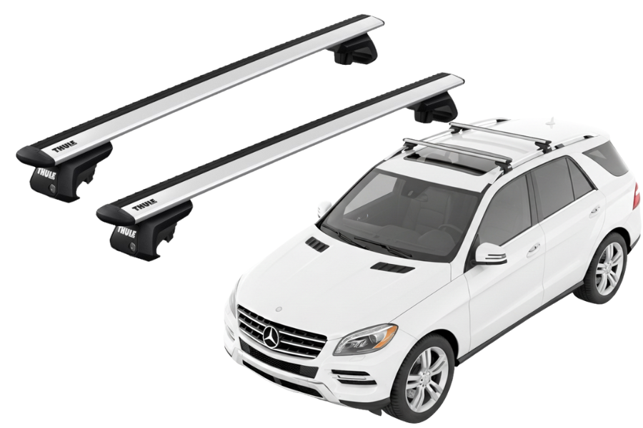 Barras THULE EVO WingBar para autos MERCEDES BENZ M-Class (W166) 2012 a 2015