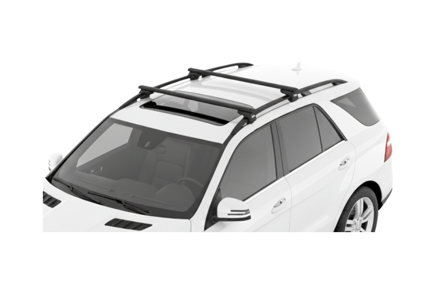 Barras THULE EVO WingBar para autos MERCEDES BENZ M-Class (W166) 2012 a 2015 negro