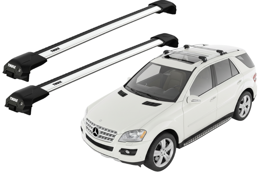Barras THULE EDGE Flush para autos MERCEDES BENZ M-Class (W164) 2005 a 2011