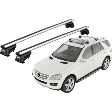 Barras THULE SmartRack XT AluBar para autos MERCEDES BENZ M-Class (W164) 2005 a 2011