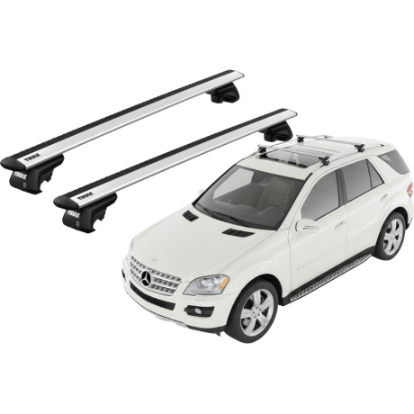 Barras THULE EVO WingBar para autos MERCEDES BENZ M-Class (W164) 2005 a 2011