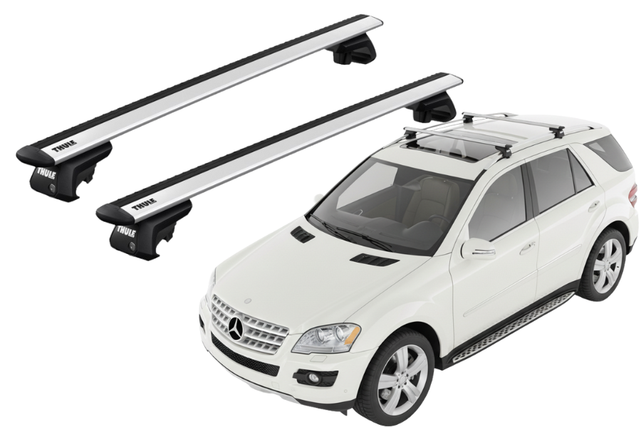 Barras THULE EVO WingBar para autos MERCEDES BENZ M-Class (W164) 2005 a 2011
