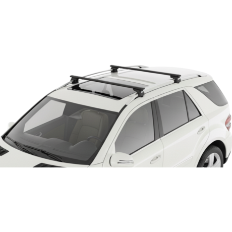 Barras THULE EVO WingBar para autos MERCEDES BENZ M-Class (W164) 2005 a 2011 negro